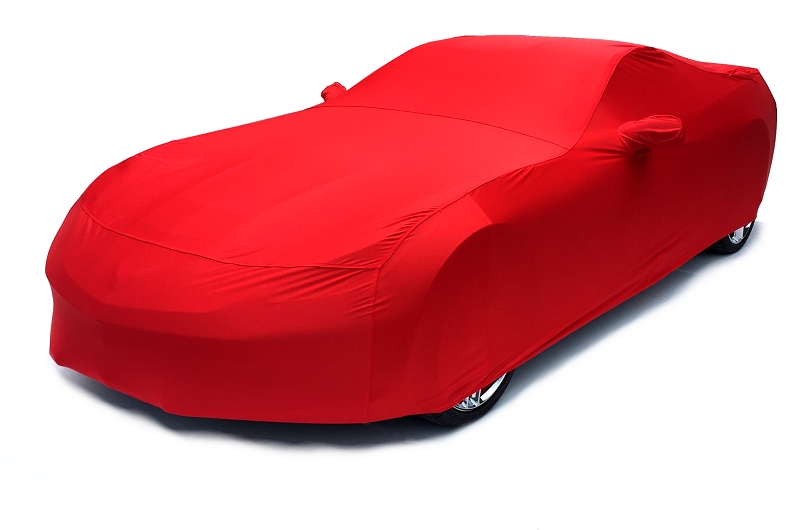 C7 Corvette Car Cover- Torch Red Color Matched Indoor Stretch